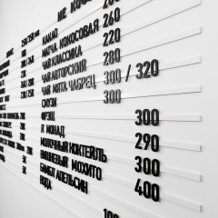 Магнитное наборное меню арт. U16 (500 символов)