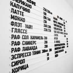 Магнитное наборное меню арт. U16 (500 символов)