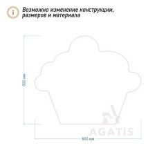 Меловая доска без рамы F23