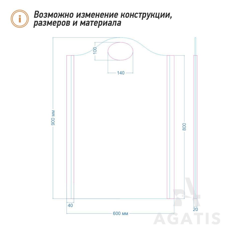 Меловая доска для кафе F12