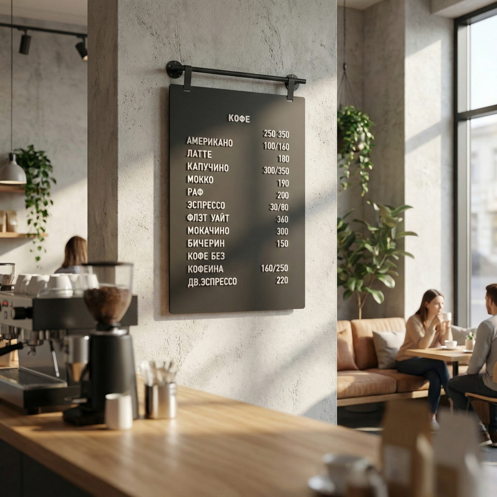 Магнитное наборное меню арт. U21